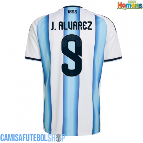 Camisa de time de futebol Argentina Julian Alvarez #9 Replicas 1º Equipamento Mundo 2026 Manga Curta